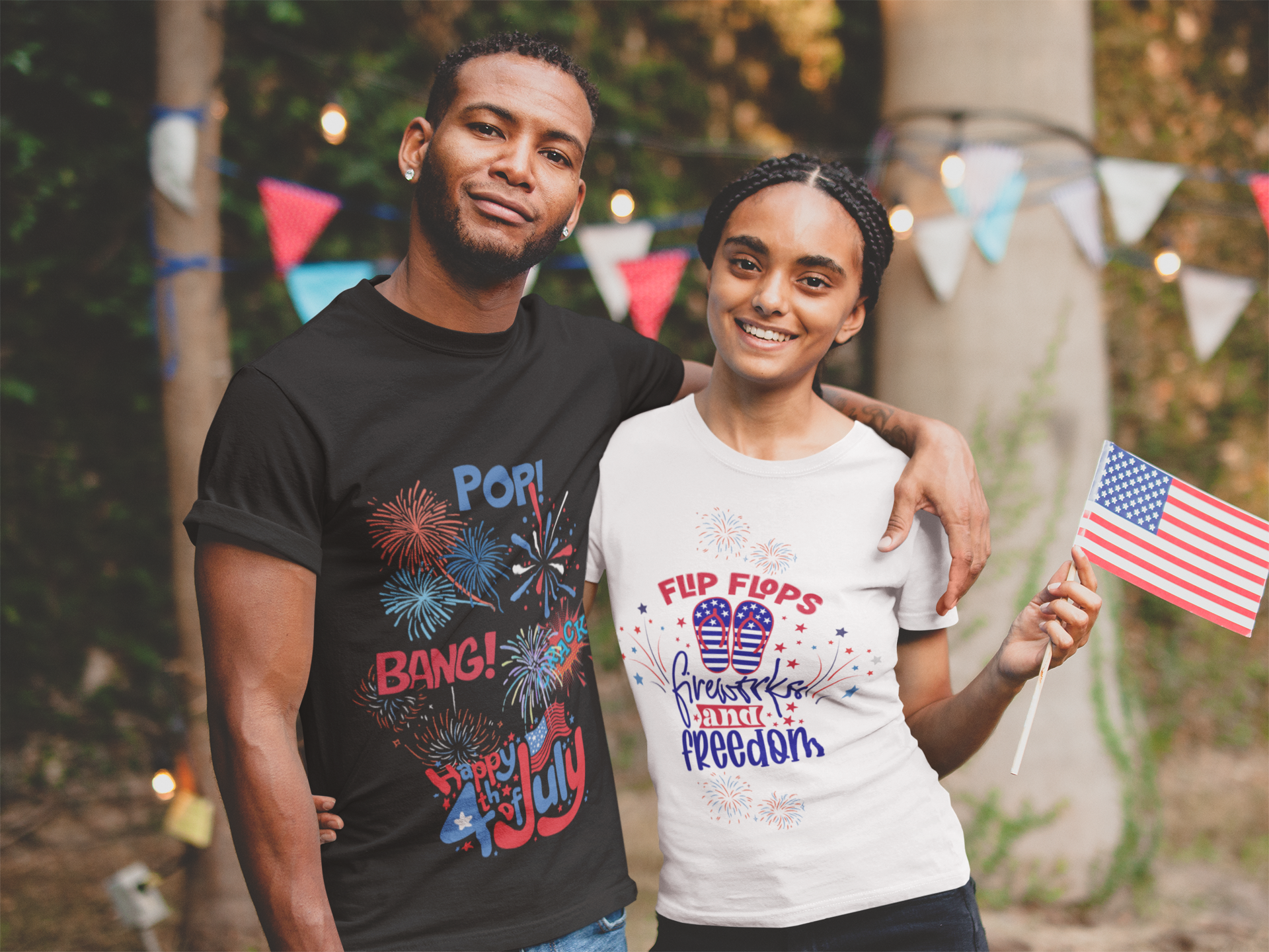 Pop Bang Crack  -  (July 4th Design) - Unisex Ultra Cotton Tee