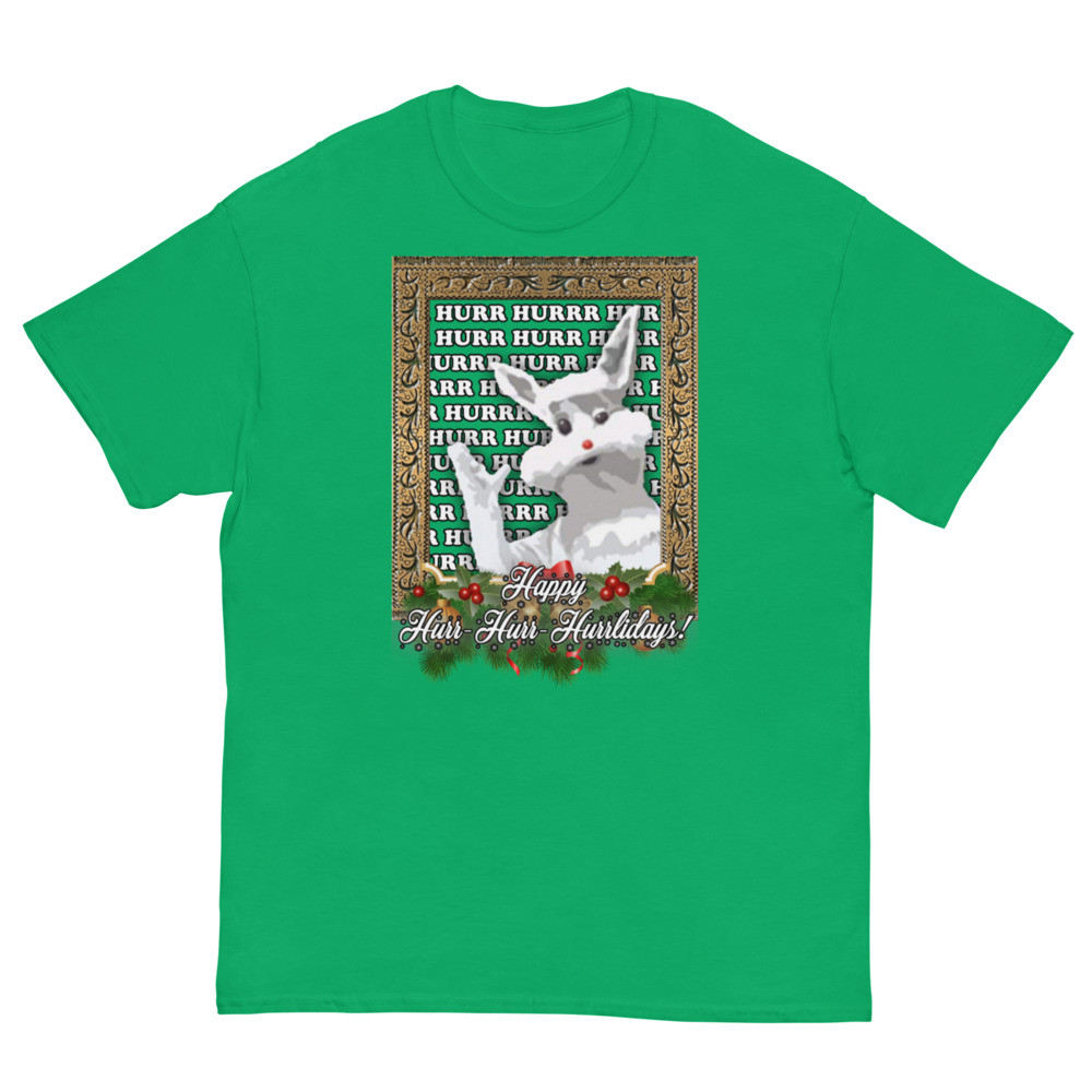 Happy Hurr-Hurr-Hurrlidays Ice Cream Bunny T-Shirt