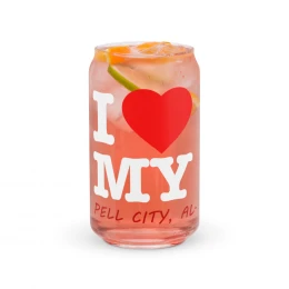 I Love My Pell City - Can-shaped glass