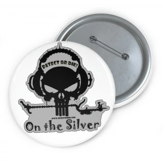 Custom Pin Buttons: Detect Or Die! Logo!