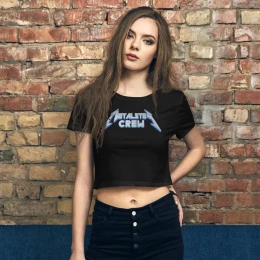 Women’s Crop Metalstep Crew Tee