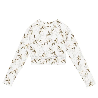 Ranglan Long-Sleeve Crop Top