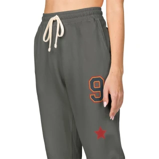 Fleece Sweatpants with Unique Embroidery