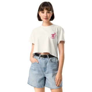 Women’s Crop Top Tea Lover