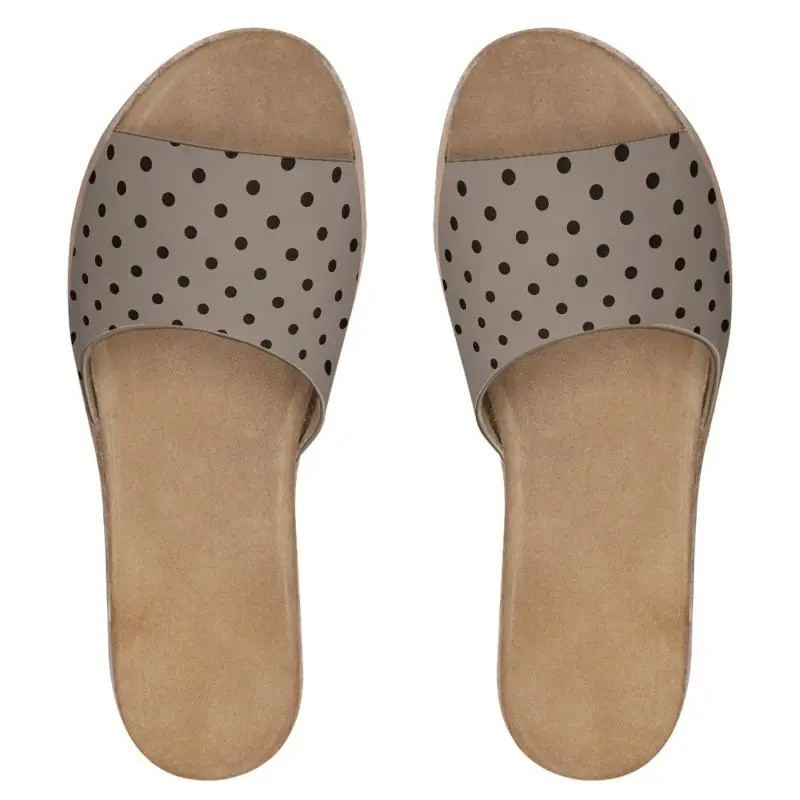 WomensLeather Sliders