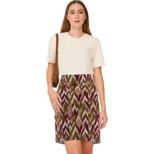 Pencil Skirt Soft Chevron
