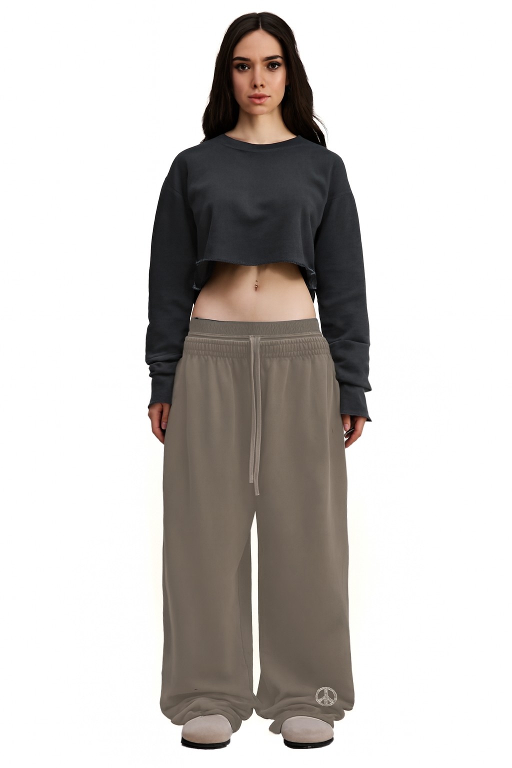 Vintage Washed Waist Pants