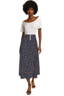 Drawstring Maxi Skirt Addison