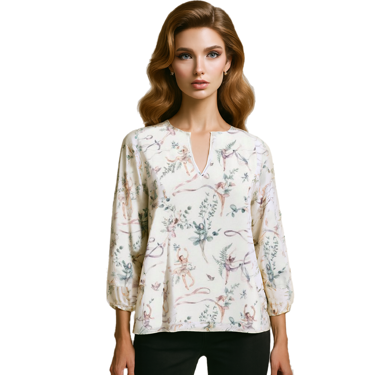 Smooth Crepe Blouse Angela