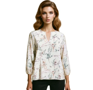 Smooth Crepe Blouse Angela