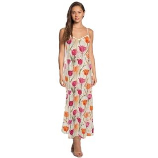 Natural Silk Maxi Dress Leilani