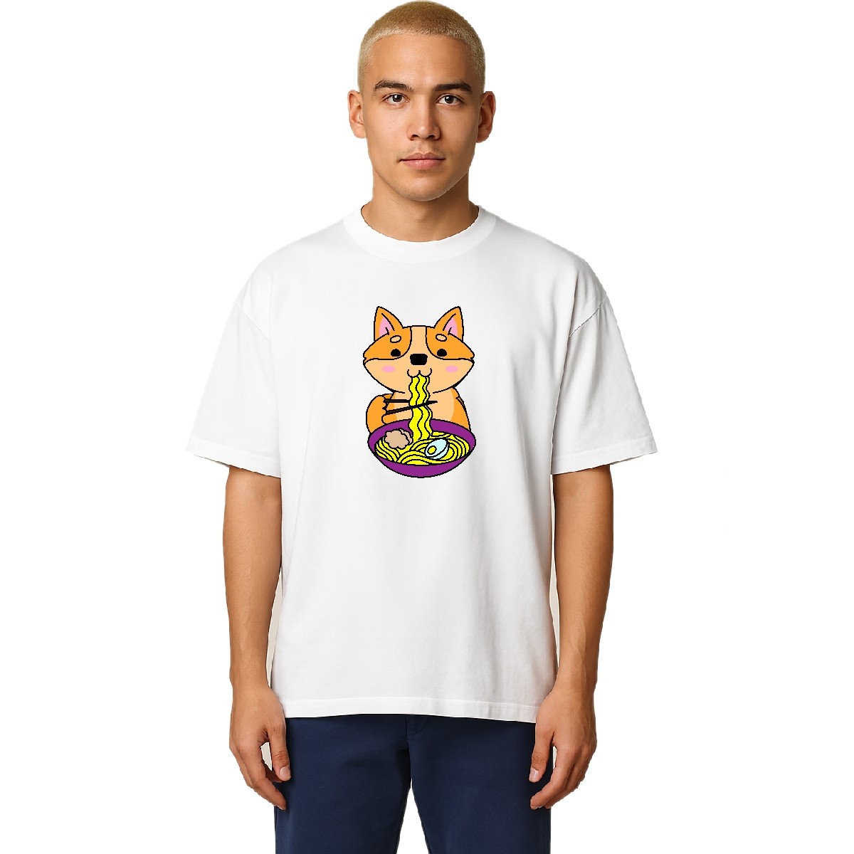 Sueded Cotton T-Shirt