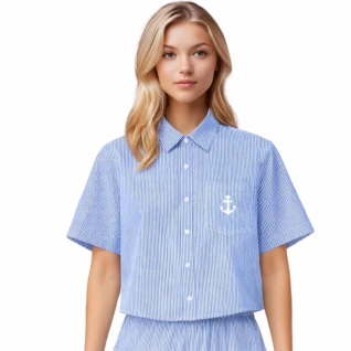 Striped Boxy Shirt Neva