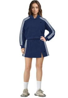 Side Stripe Cropped Hoodie