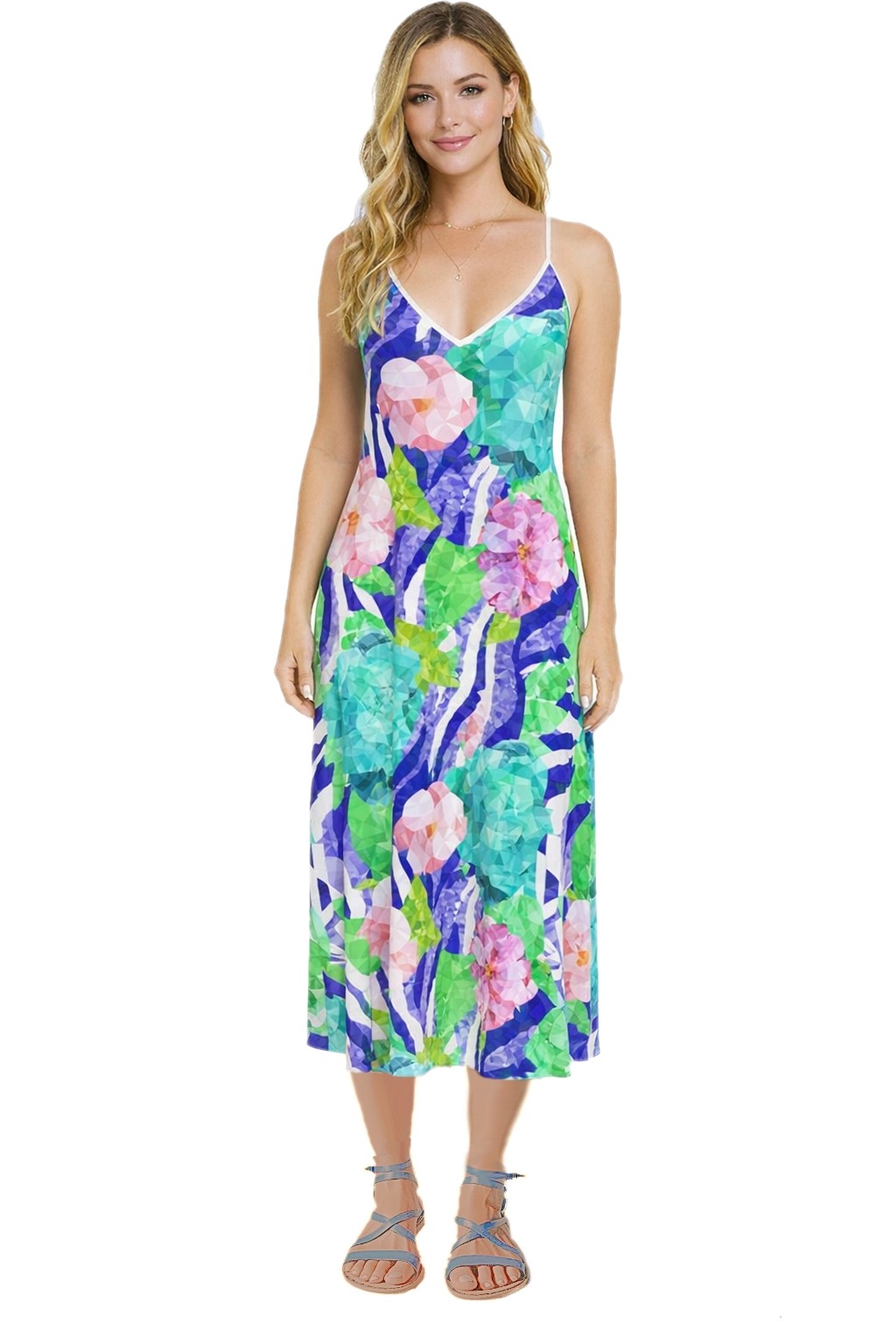 Slip Midi Crepe Dress Nina