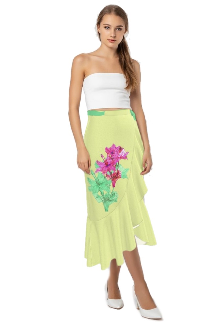 Flounce Skirt with Ruffled Hem Nayara