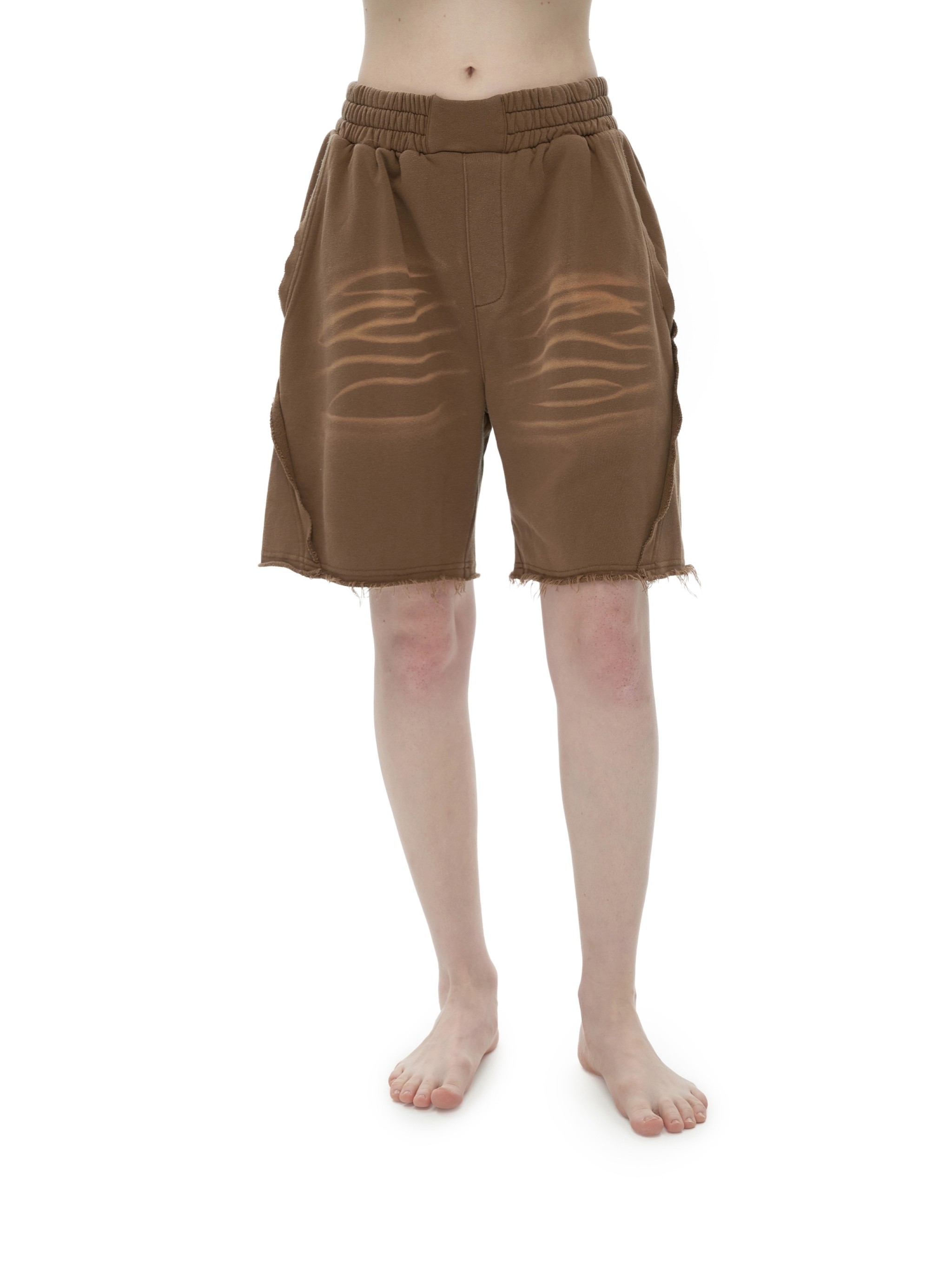 Washed Tiger Stripes Shorts