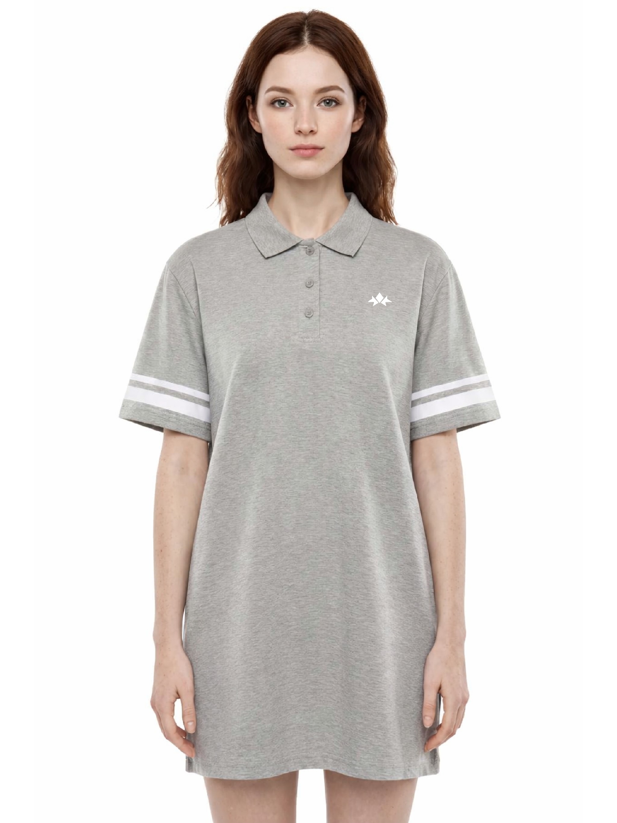 Striped Color Block Polo Dress