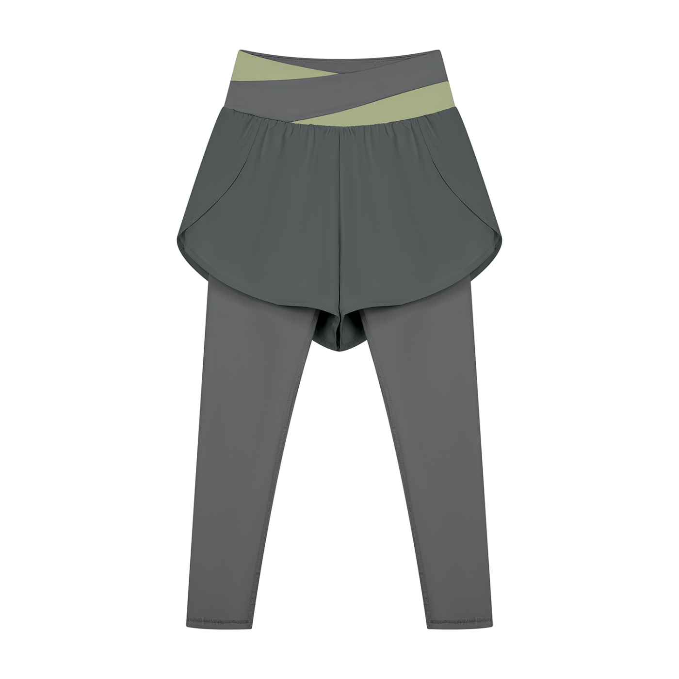 Paneled High Waisted Yoga Leggings