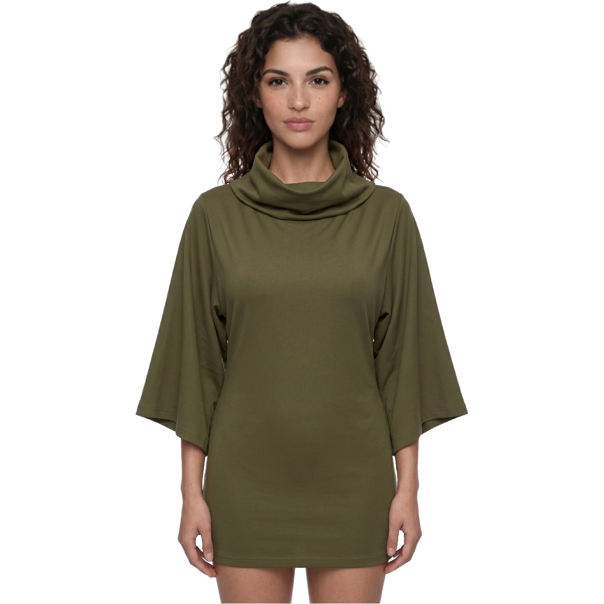 Turtleneck Batwing T-Shirt