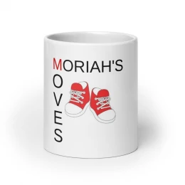 Moriah's Moves White Glossy Mug