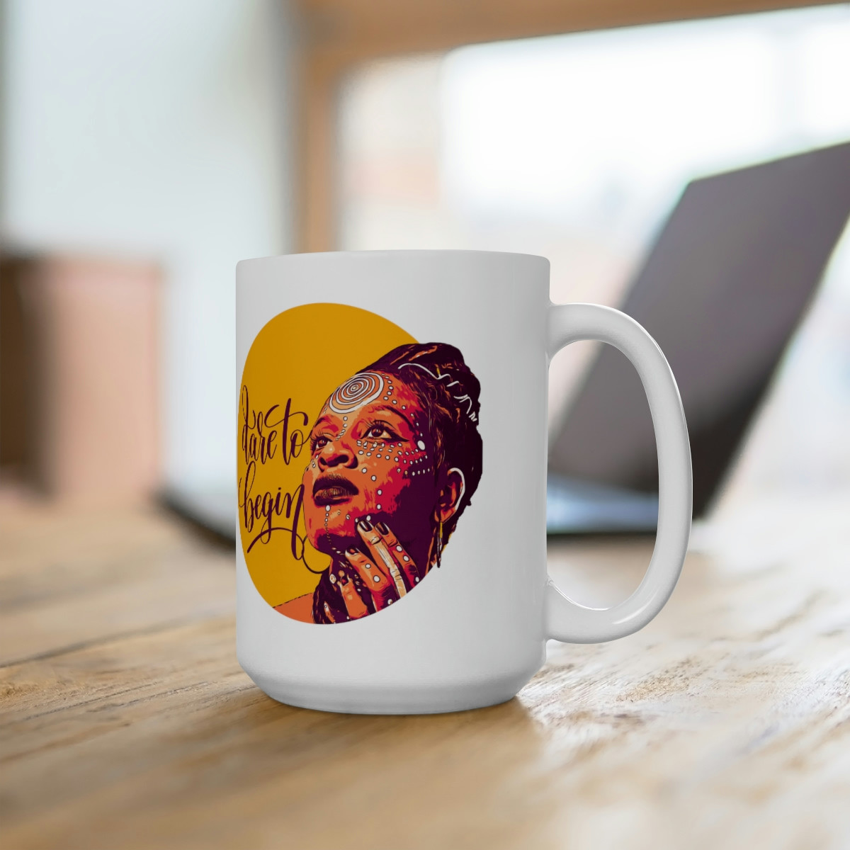 Dare to Begin Mug