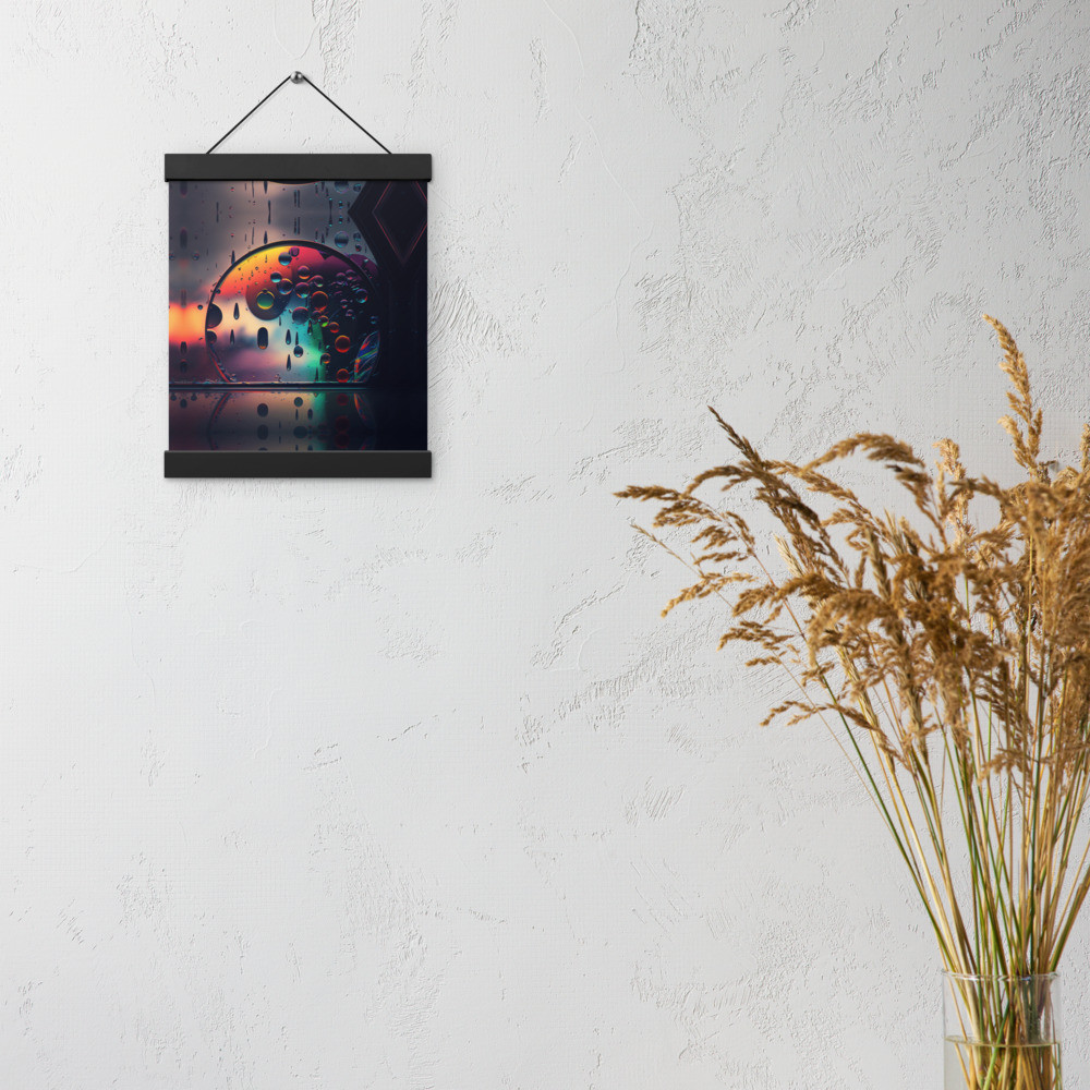 Poster with hangers