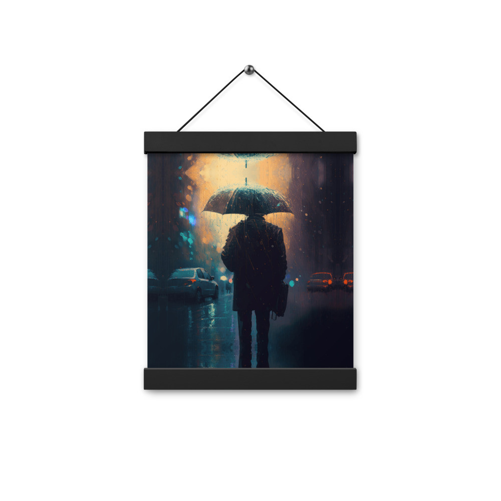 Poster with hangers