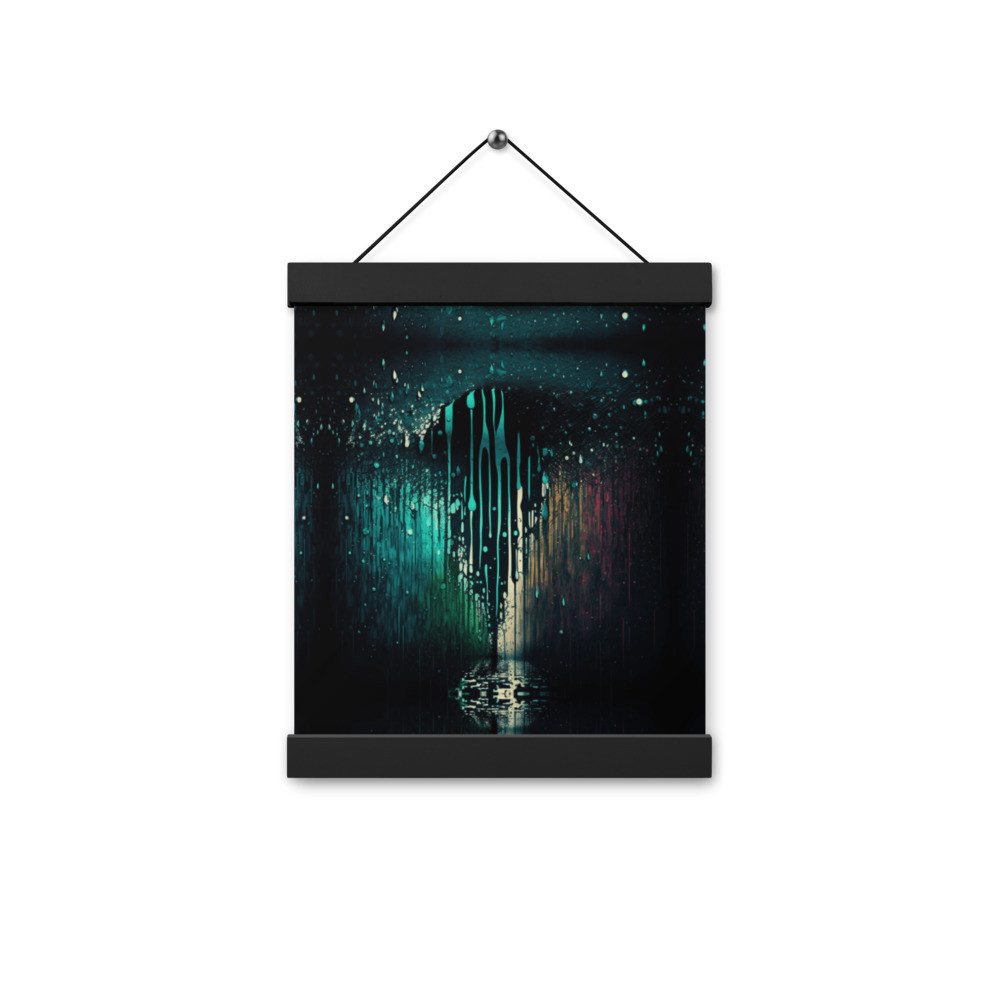 Poster with hangers
