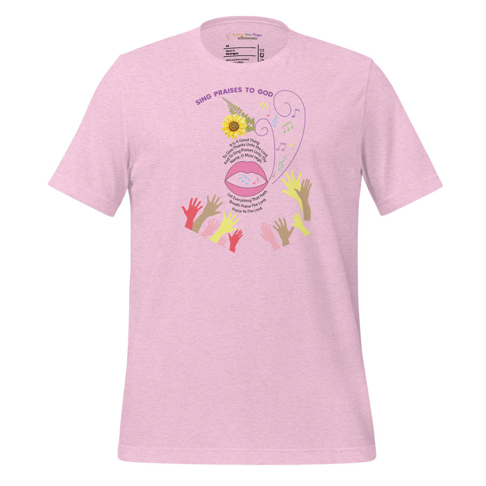 For Choirs and all ,Sing Praises To God - Unisex Short Sleeve Tee