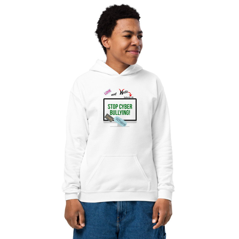 Pedahzur Bvine Designs Youth heavy blend  Anti- Bullying Hoodie