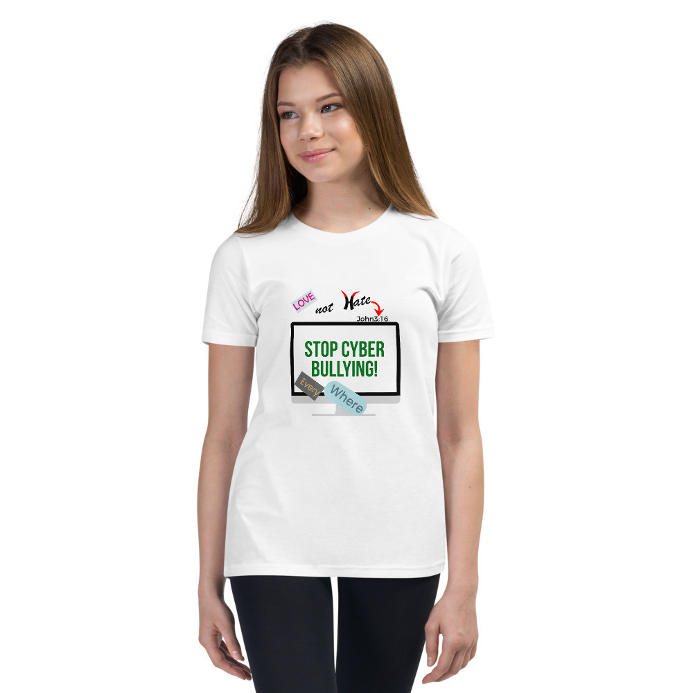 Pedahzur Bvine Designs Youth Short Sleeve Anti Bullying T-shirt
