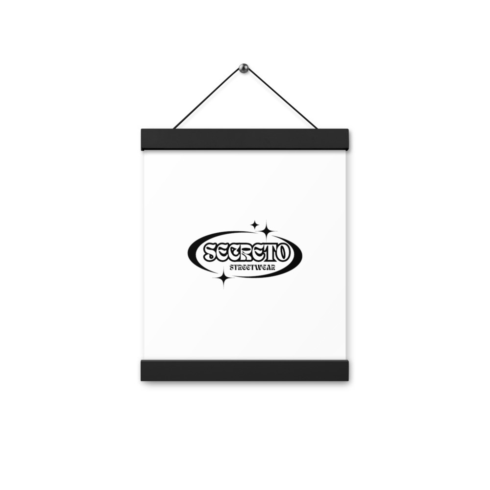 Poster with hangers