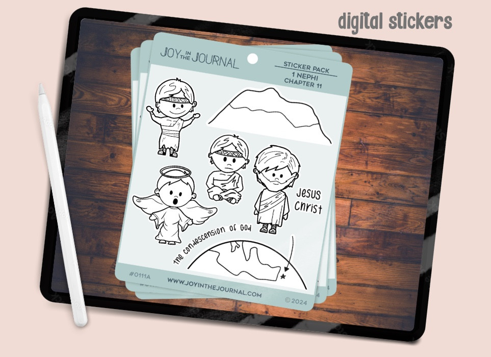 Sticker Pack: 1 Nephi 11:1-18