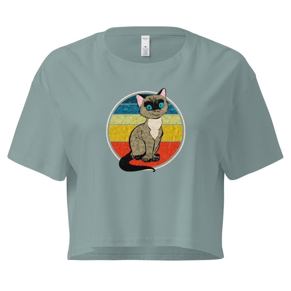 Retro Cat Crop Top