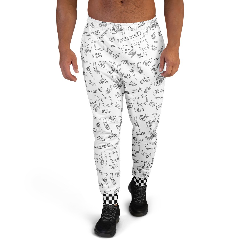 Los Noventa Men's Joggers (Blanco)