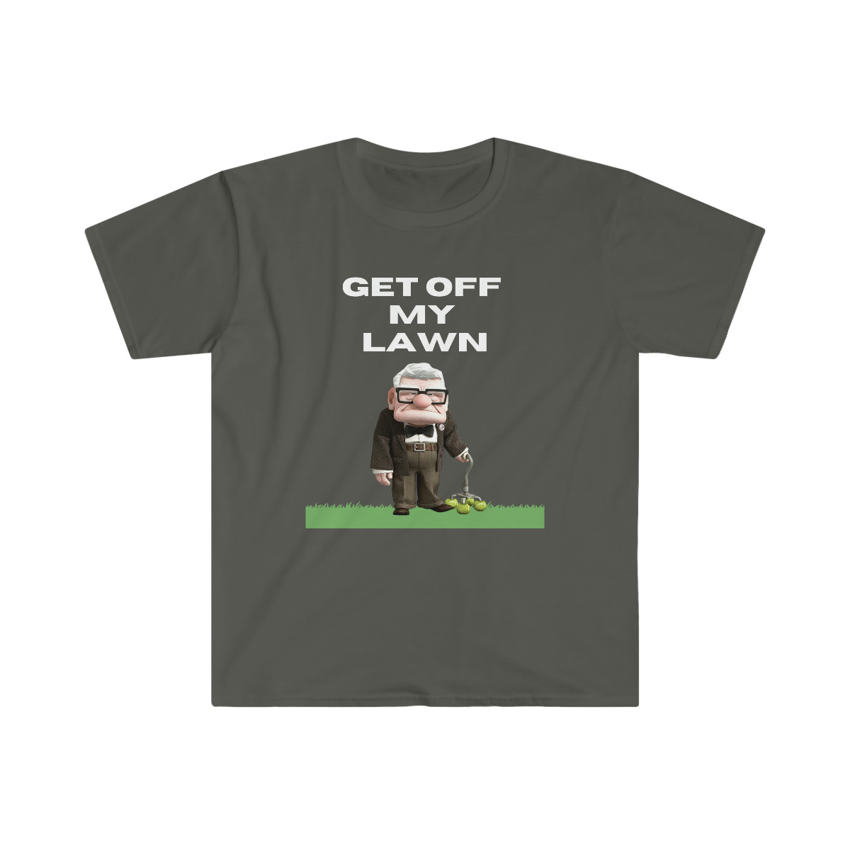 Get Off My Lawn Unisex Softstyle T-Shirt (White Lettering)