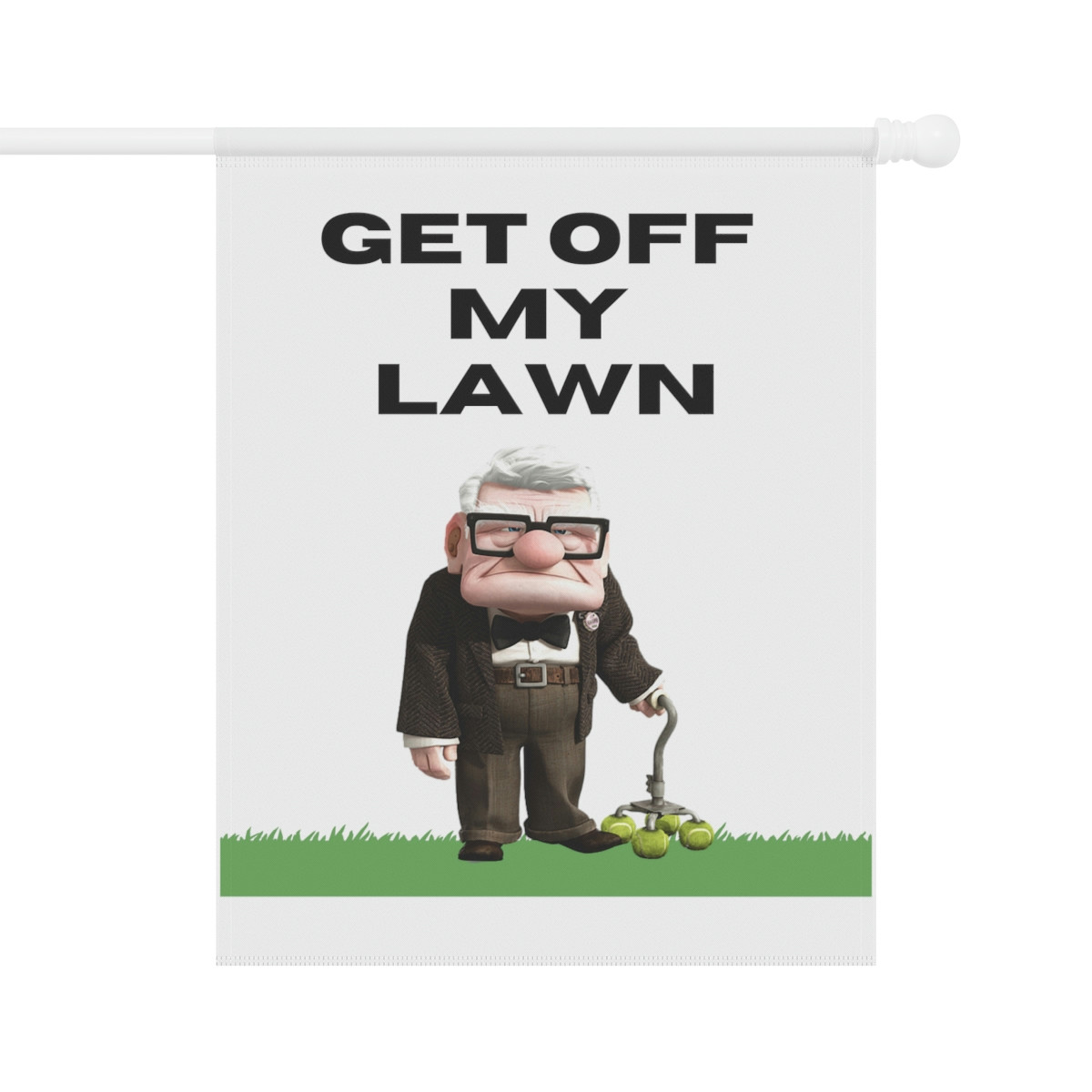 Get Off My Lawn Garden & House Banner