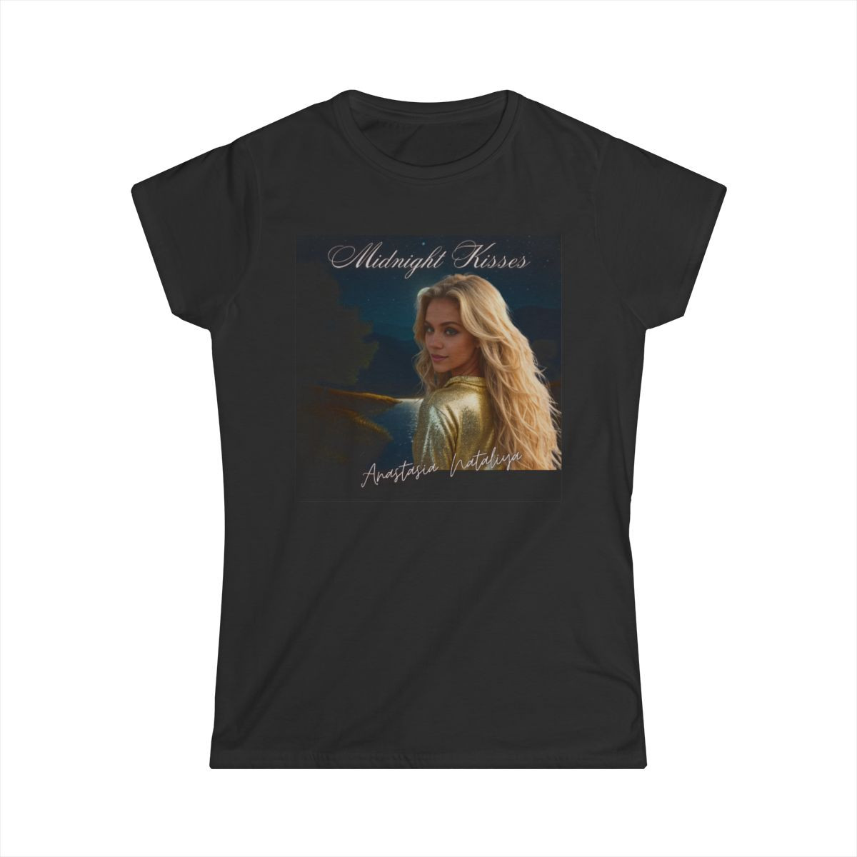 Anastasia Nataliya Women's Softstyle Tee - Ultimate Comfort with Signature Style - Black