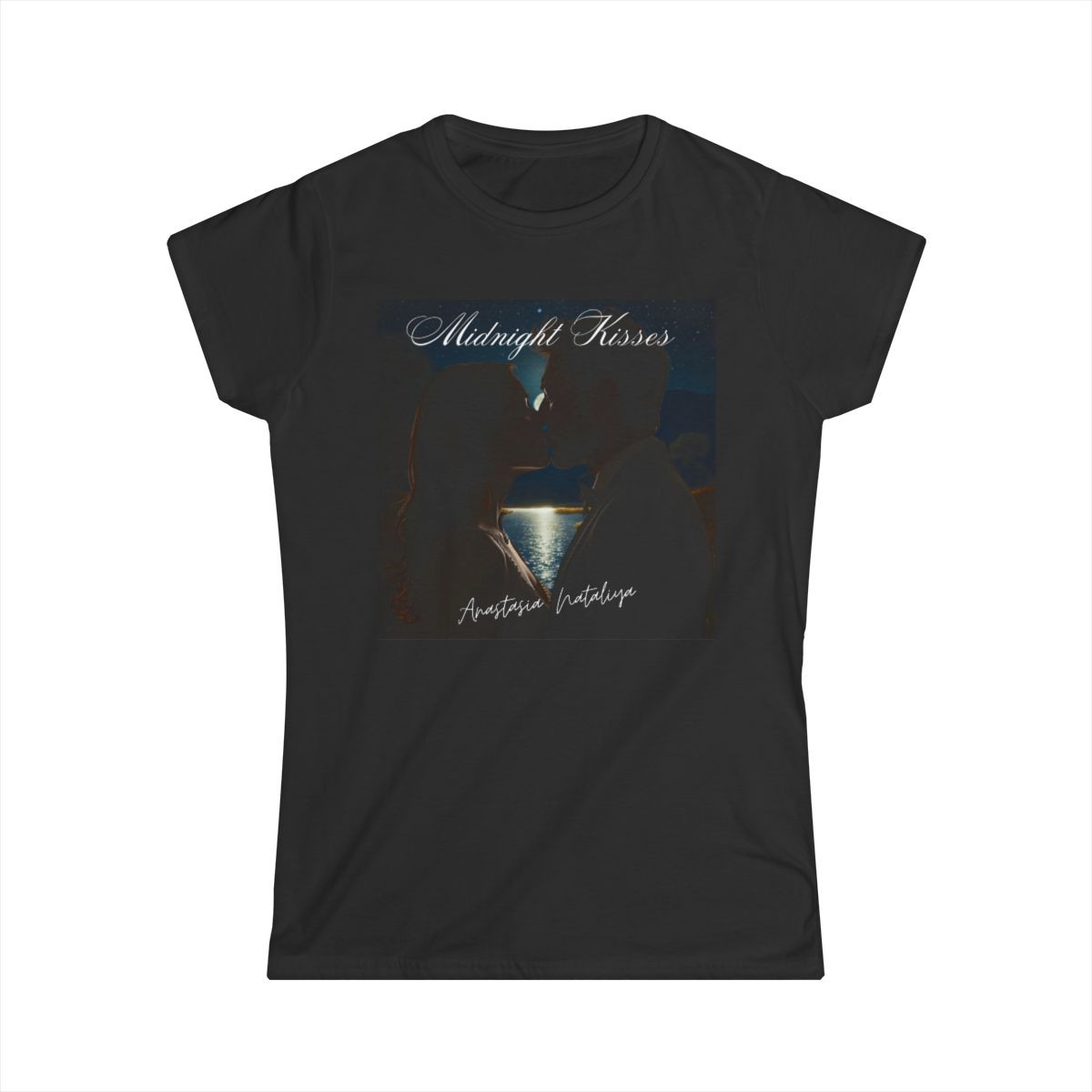 Anastasia Nataliya 'Midnight Kisses' Romance-Inspired Tee - Black
