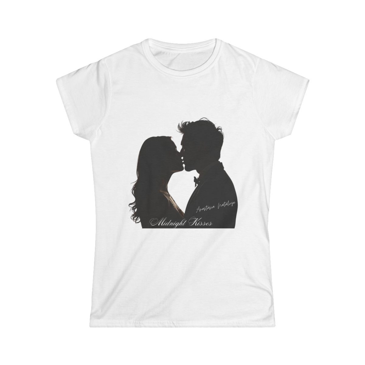 Anastasia Nataliya 'Midnight Kisses' Romance-Inspired Tee - White