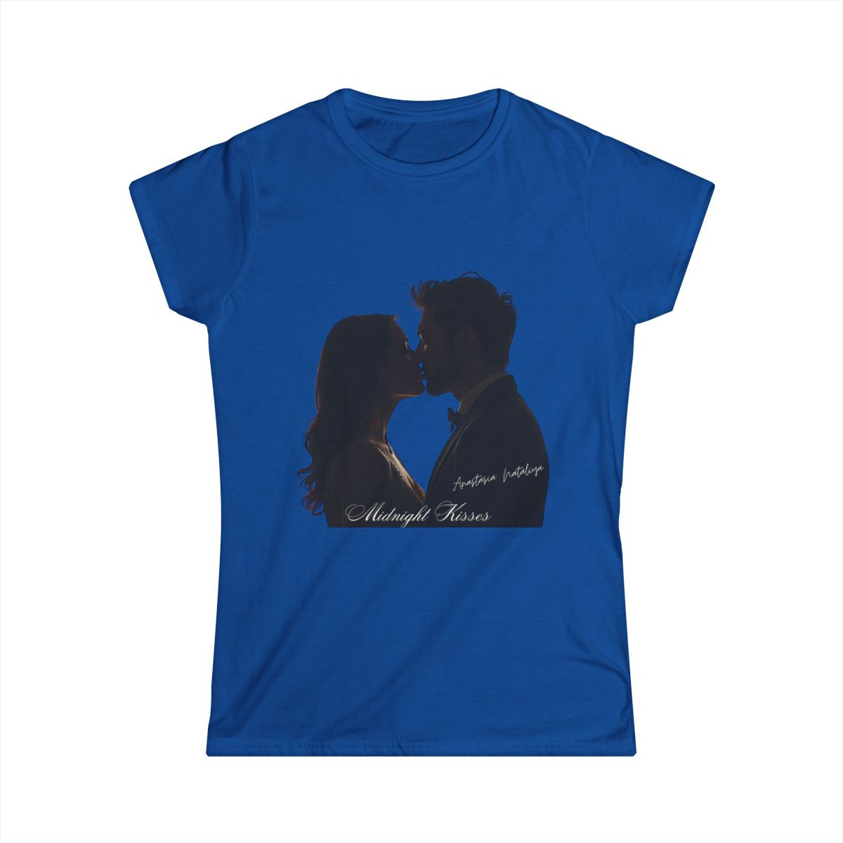 Anastasia Nataliya 'Midnight Kisses' Romance-Inspired Tee - Royal Blue