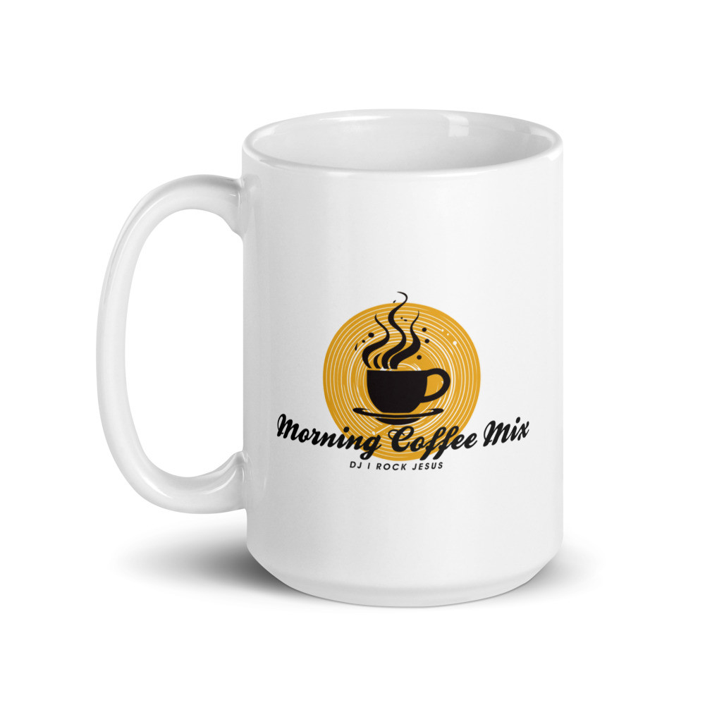 Morning Coffee Mix White Glossy Mug
