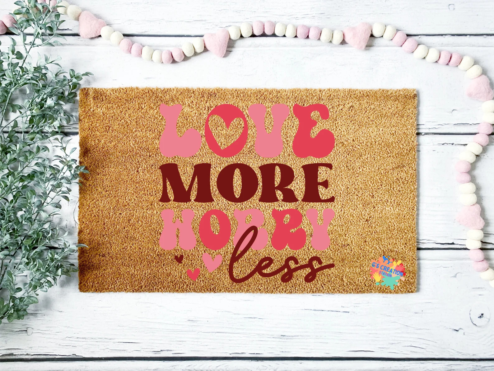 Love More, Worry Less Doormat