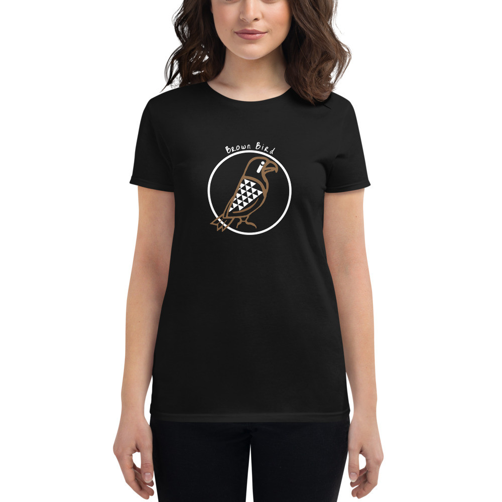White Logo Women's Short Sleeve T-Shirt