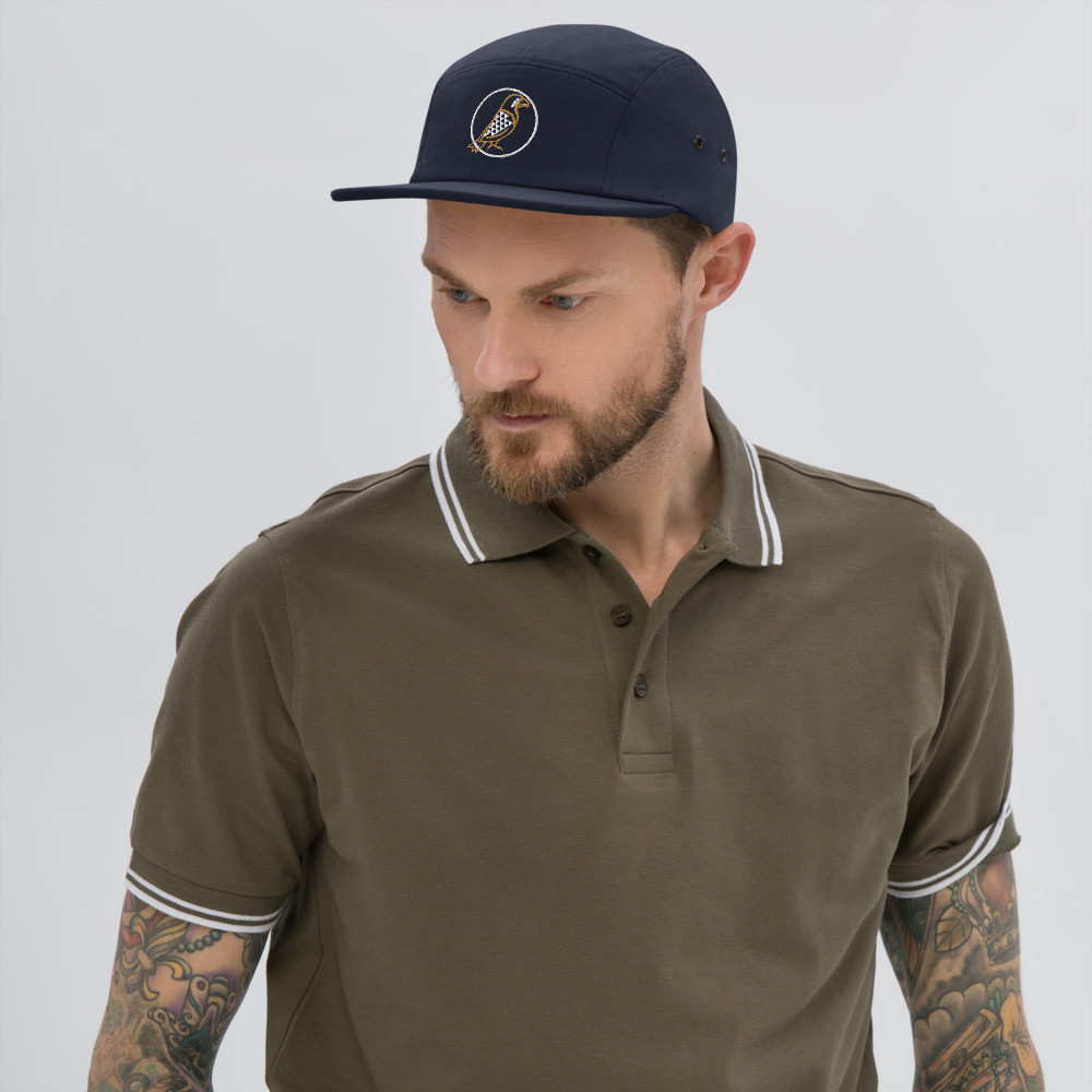 White Logo Camp Hat