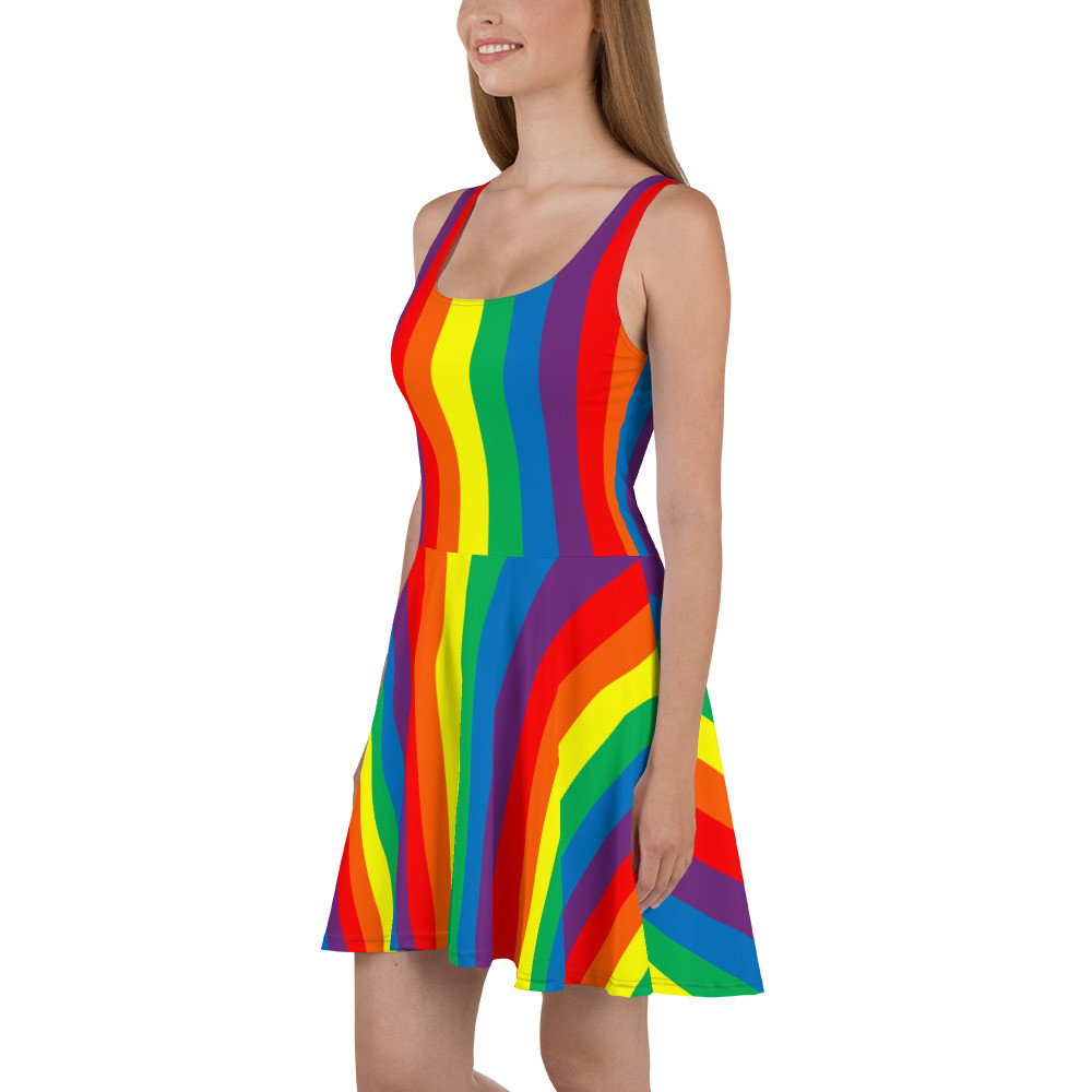 Rainbow Skater Dress