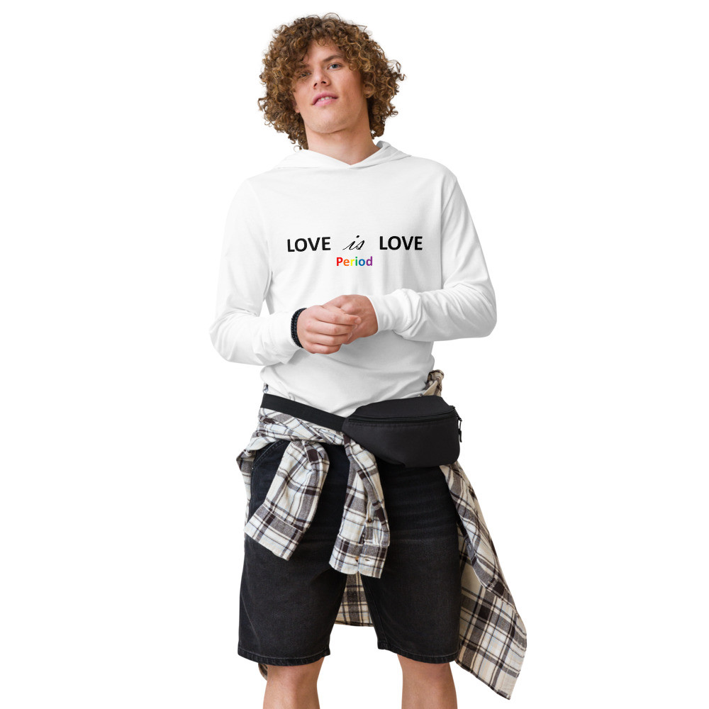 Love is Love Hooded long-sleeve tee (Uni-Sex)