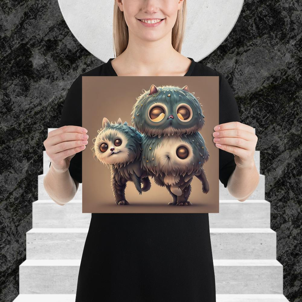 Poster Cat Steampunk Cute 