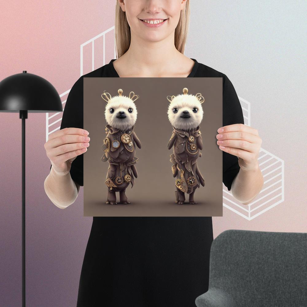 Poster Alpaca Steampunk Cute